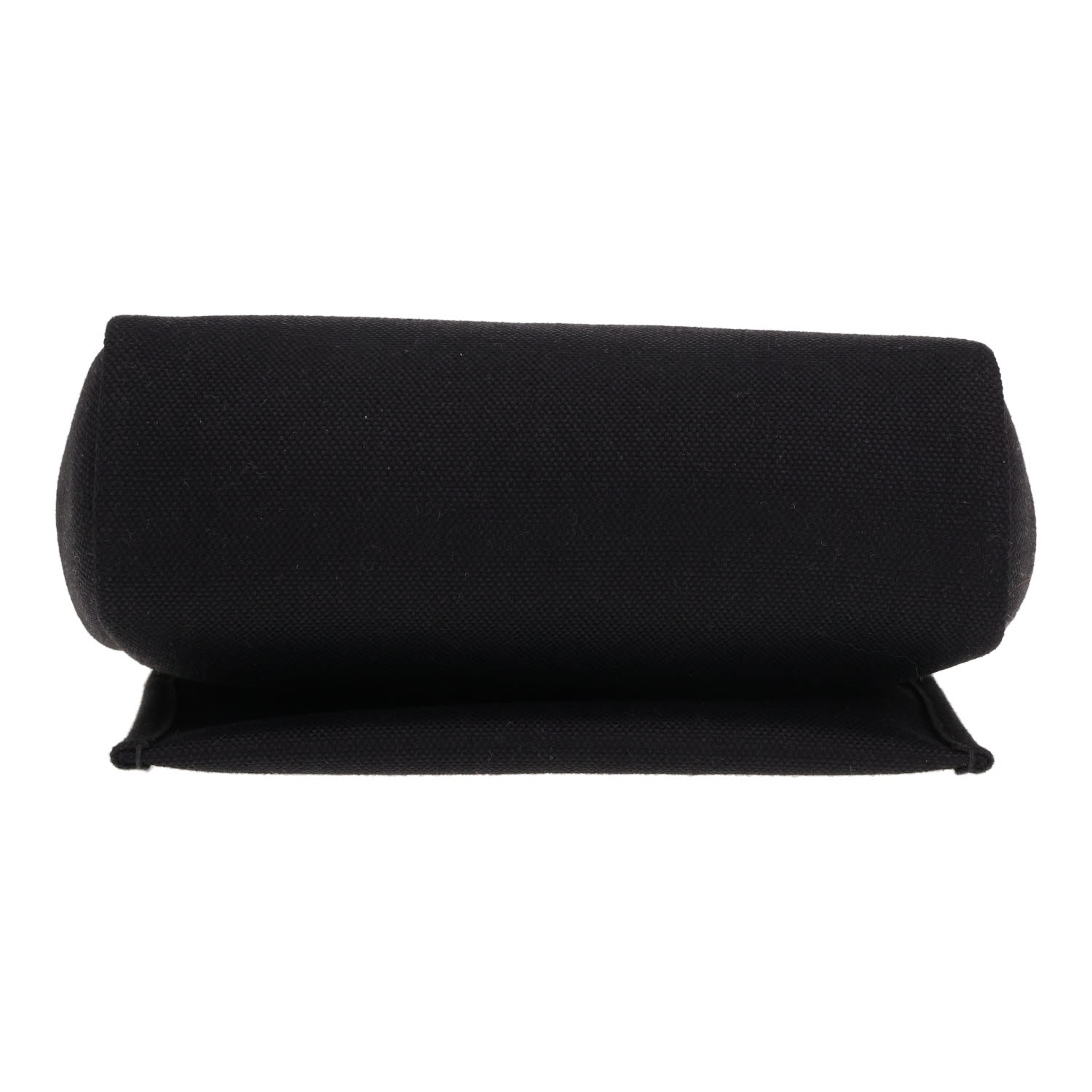 Bolso bandolera Hermès «Mini Herbag» de lona negra y piel negra - Detail D1