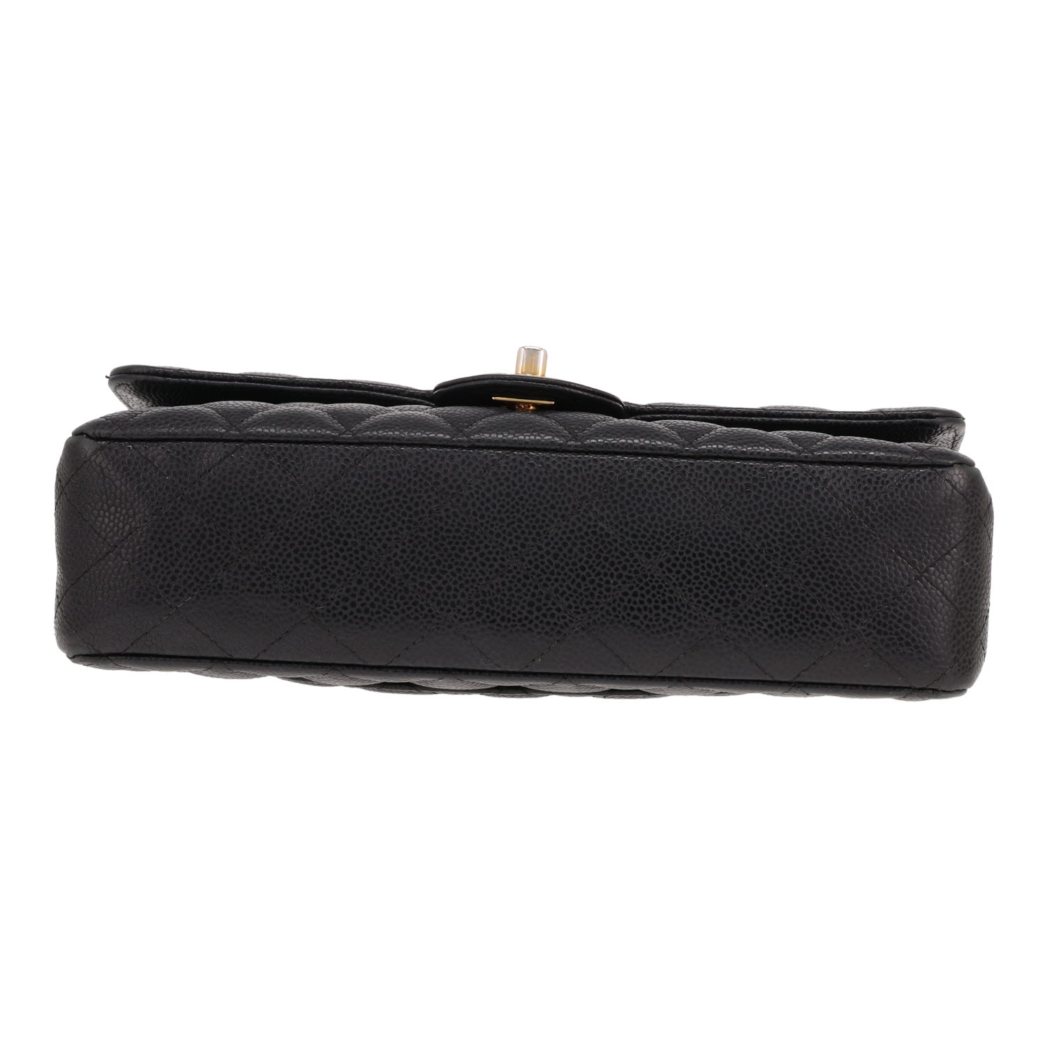 Chanel ‘Timeless Classic’ handbag in black quilted grained leather - Detail D1