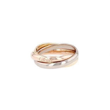 Medium-sized Cartier Trinity ring in three-tone gold