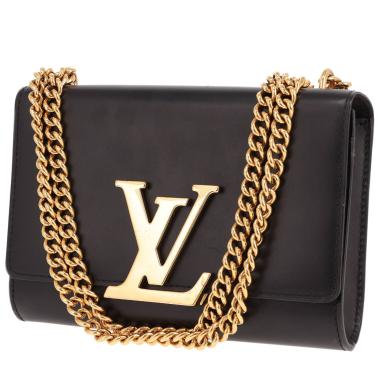 Louis Vuitton Louise handbag in black leather