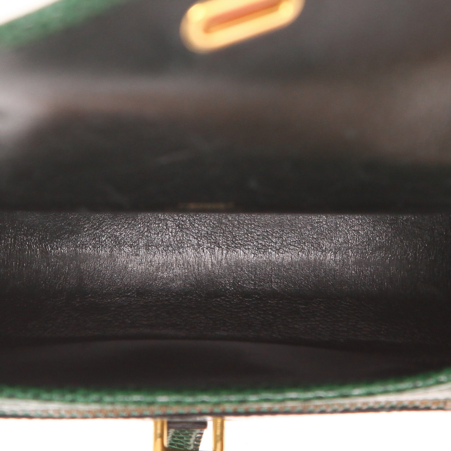 Borsa a tracolla Hermès “Balle De Golf mini” in pelle di lucertola verde - Detail D3
