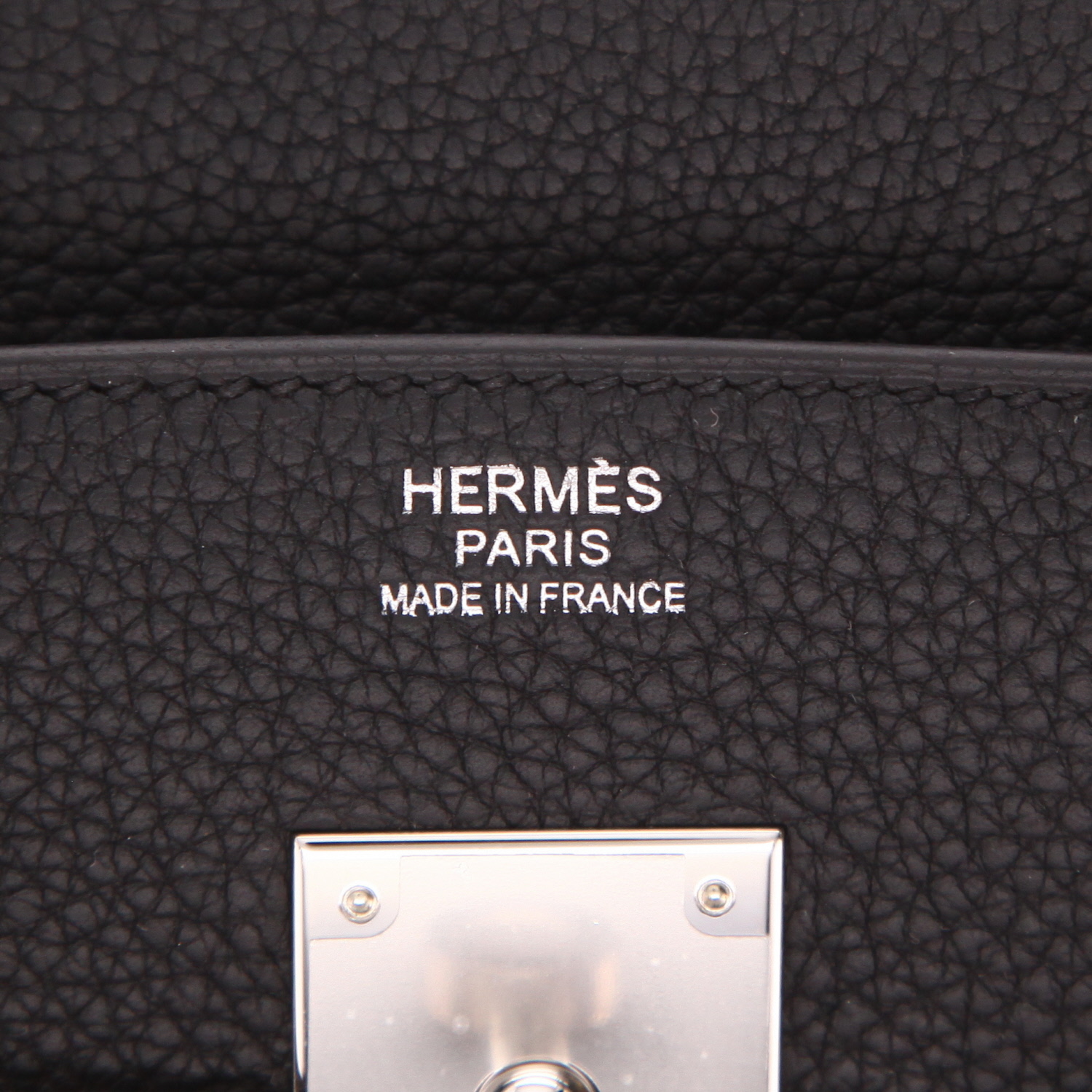 Sac à main Hermès  Birkin 30 cm en cuir togo noir - Detail D2