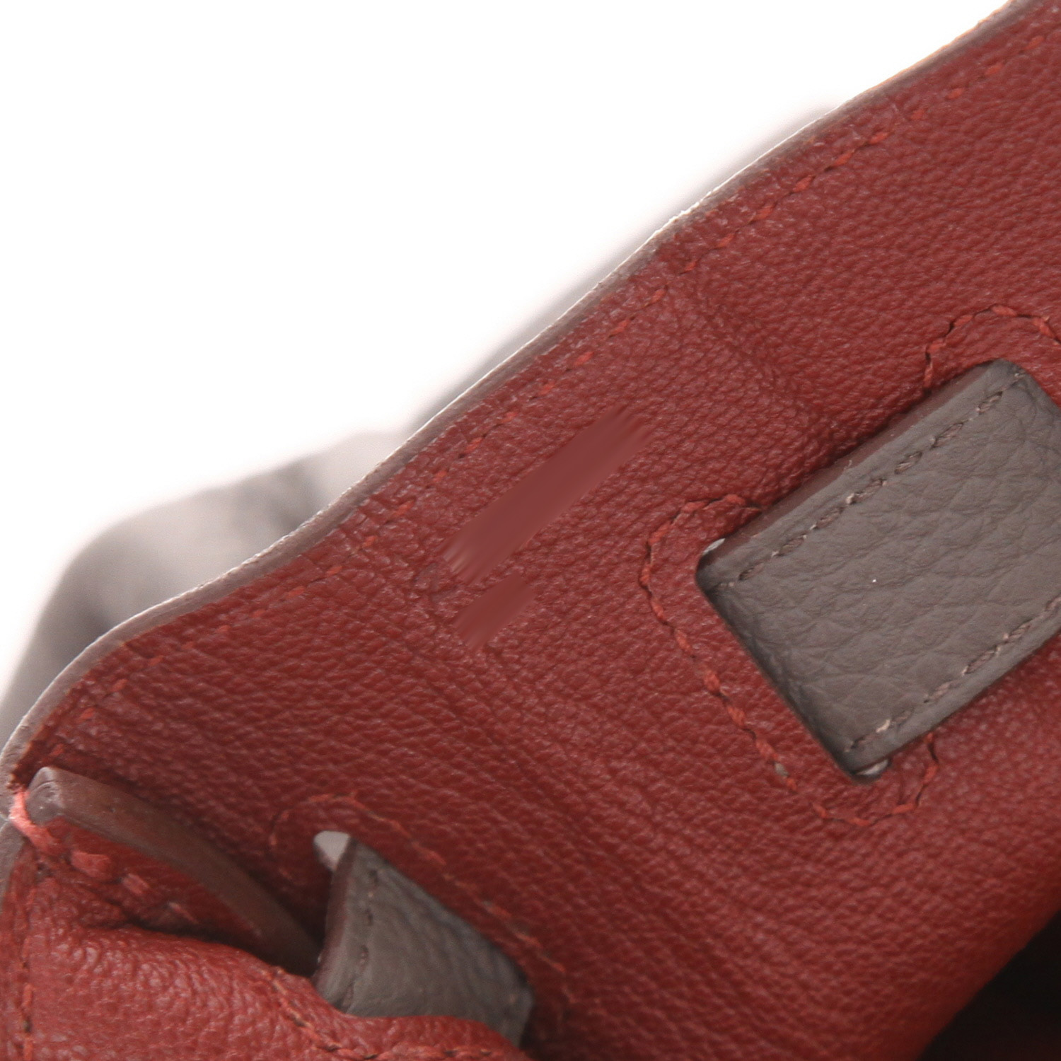Sac à main Hermès  Kelly 32 cm en cuir togo gris - Detail D4