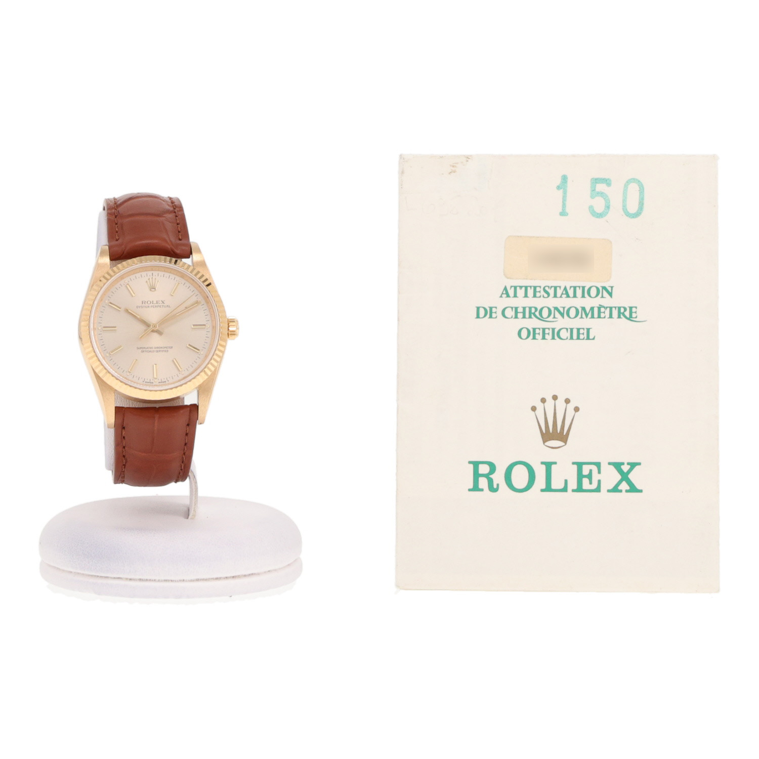 Orologio Rolex Oyster Perpetual in oro giallo, rif.: Rolex - 14238, intorno al 1988