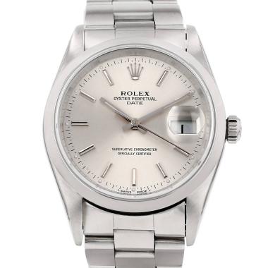Montre Rolex Oyster Perpetual Date en acier Ref: Rolex - 15200  Vers 1995