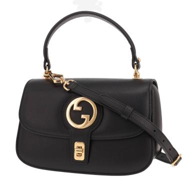 Bolso de mano Gucci «Blondie» de piel negra