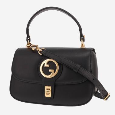 Sac à main Gucci  Blondie en cuir noir