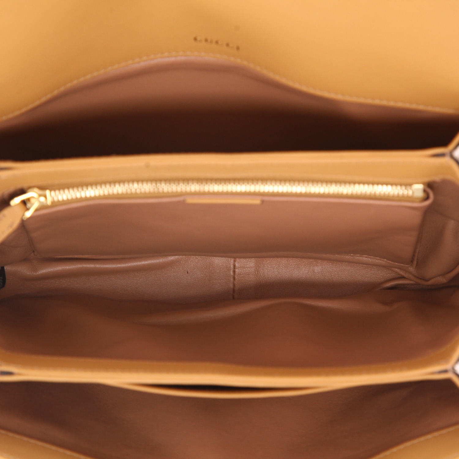 Bolso Gucci 1955 Horsebit de piel de pitón marrón camel - Detail D3