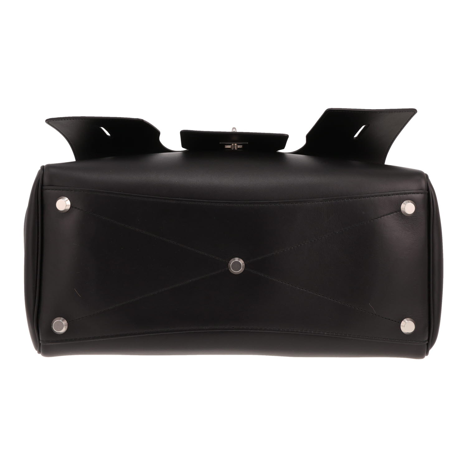 Sac à main Balenciaga Carry All Bel Air moyen modèle  en cuir noir - Detail D1