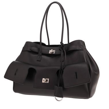 Balenciaga Carry All Bel Air medium-sized handbag in black leather
