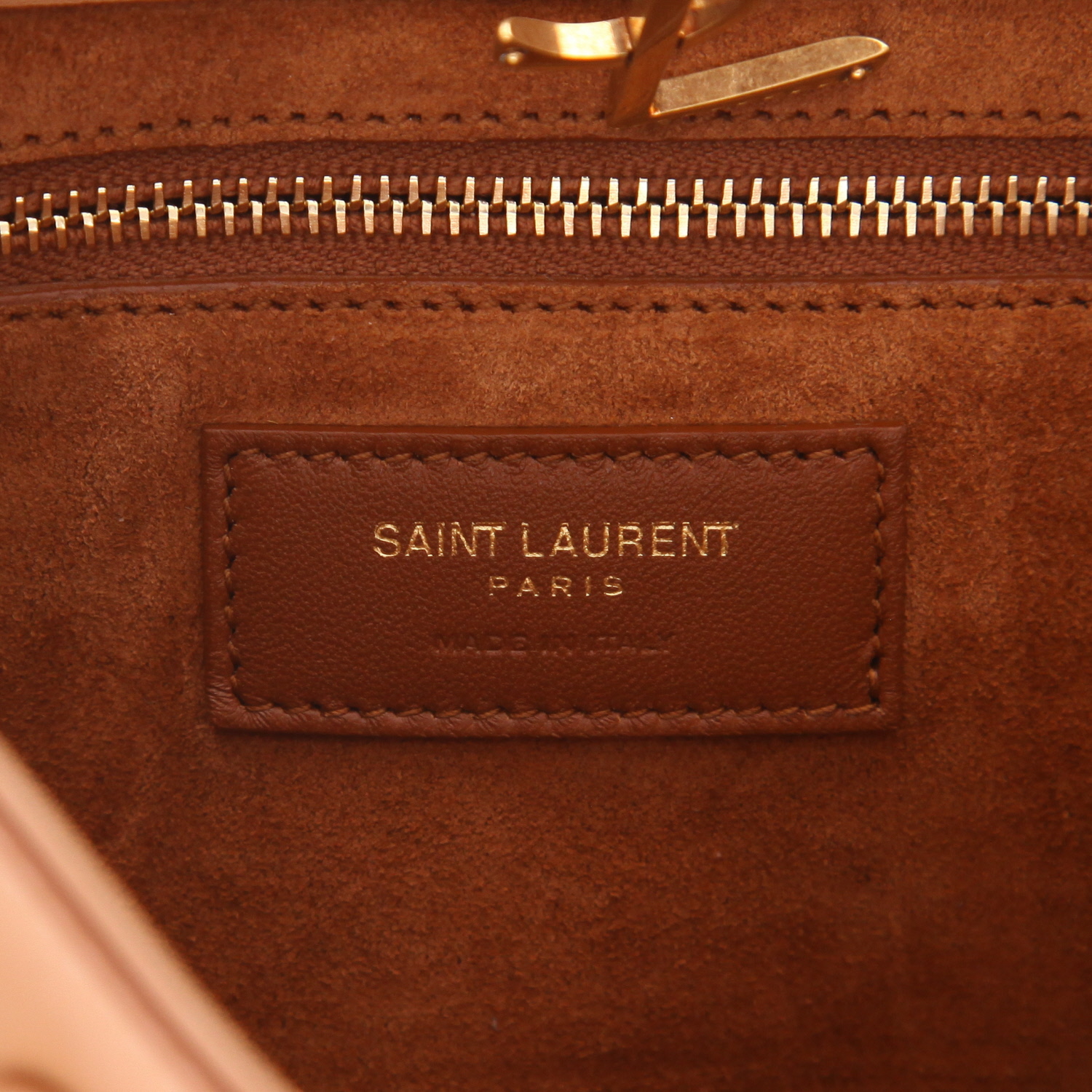Saint Laurent ‘5 à 7’ handbag in beige leather - Detail D2