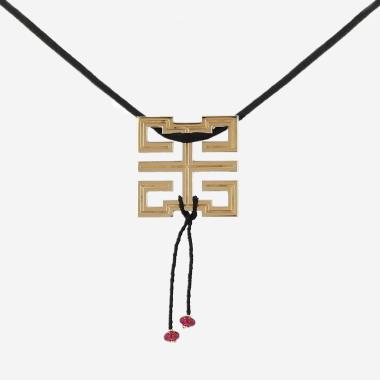 Pendentif Cartier Le Baiser du Dragon en or jaune et rubis