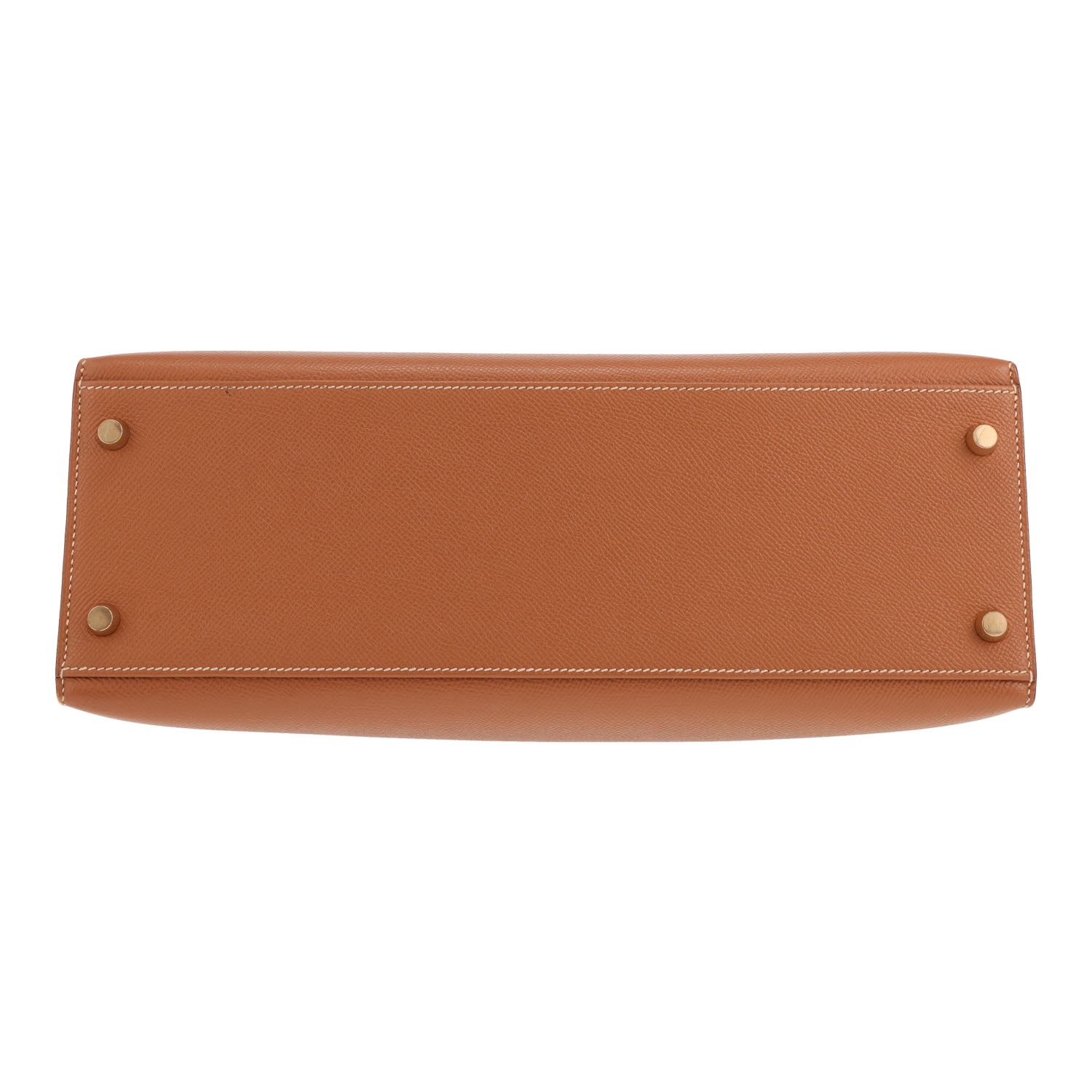 Bolso Hermès Kelly de 32 cm en piel Epsom Gold - Detail D1