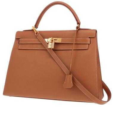 Borsa Hermès Kelly da 32 cm in pelle Epsom Gold