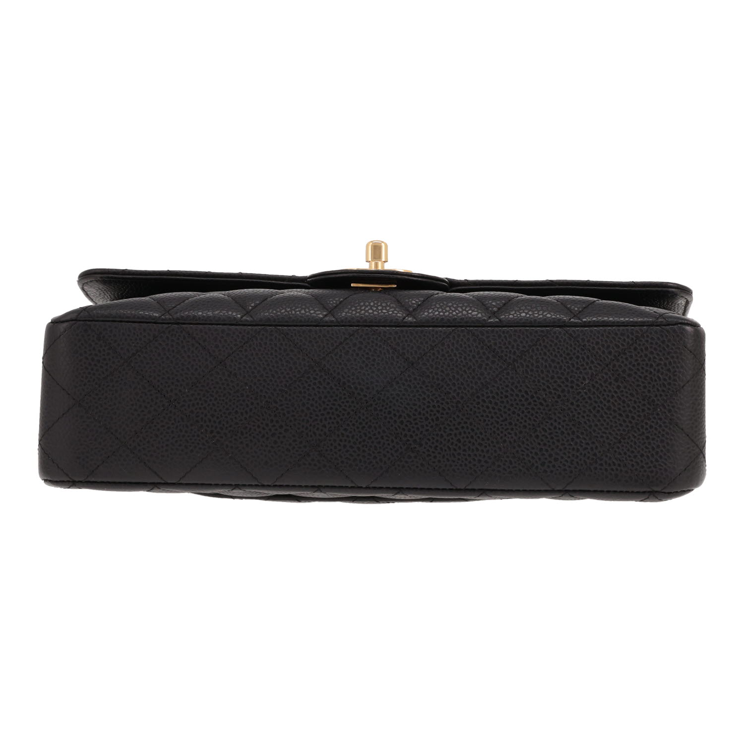Chanel ‘Timeless Classic’ handbag in black quilted grained leather - Detail D1
