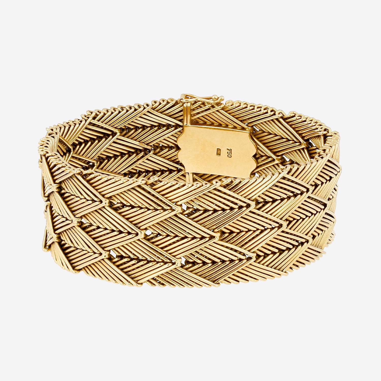Bracciale vintage in oro giallo