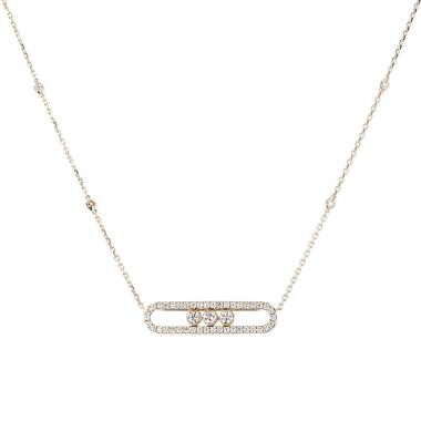 Collana Messika Move, modello grande, in oro giallo e diamanti