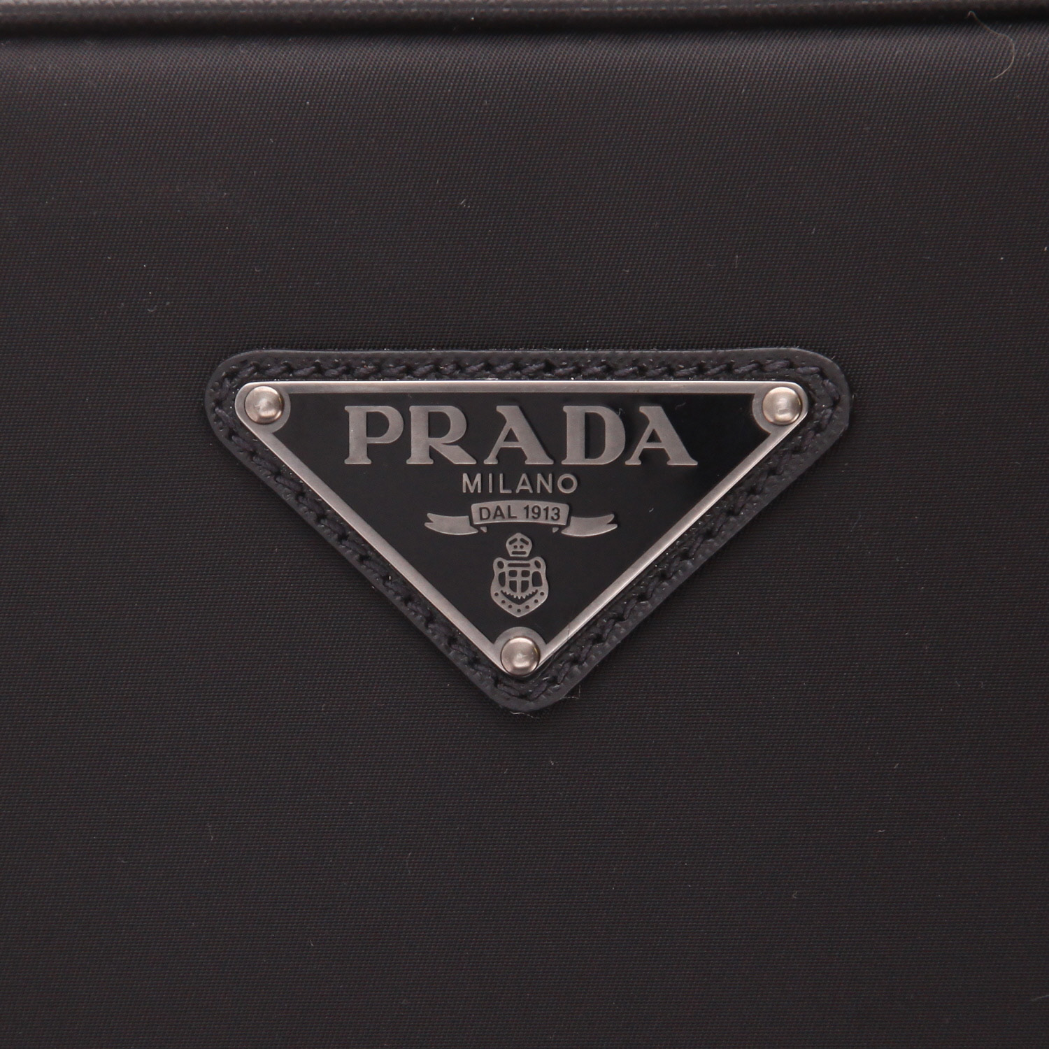 Valise Prada   en toile noire - Detail D2