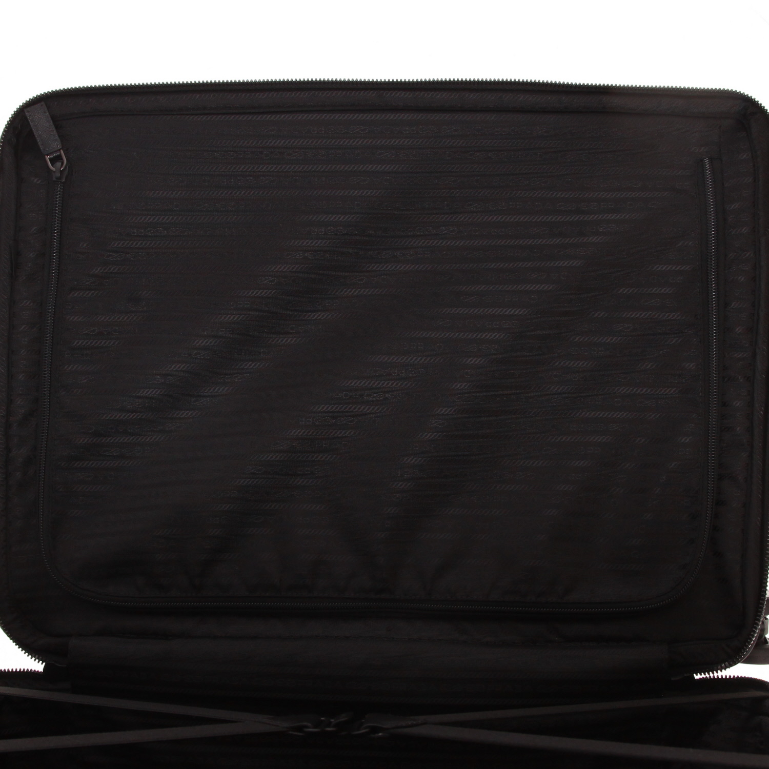 Prada suitcase   in black canvas - Detail D3