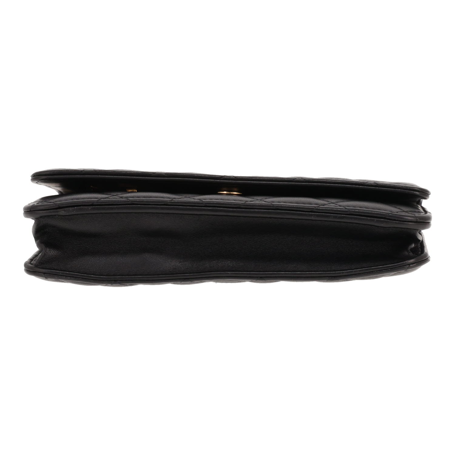Chanel ‘Wallet on Chain’ shoulder bag in black quilted leather - Detail D1