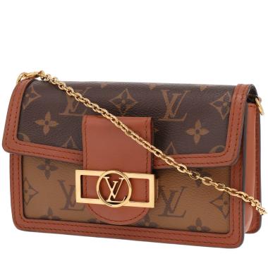 Louis Vuitton Dauphine mini shoulder bag in brown Monogram canvas and brown leather