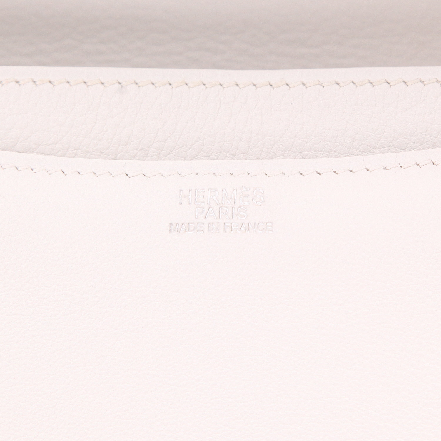 Borsa Hermès Constance da 24 cm in pelle bianca - Detail D2