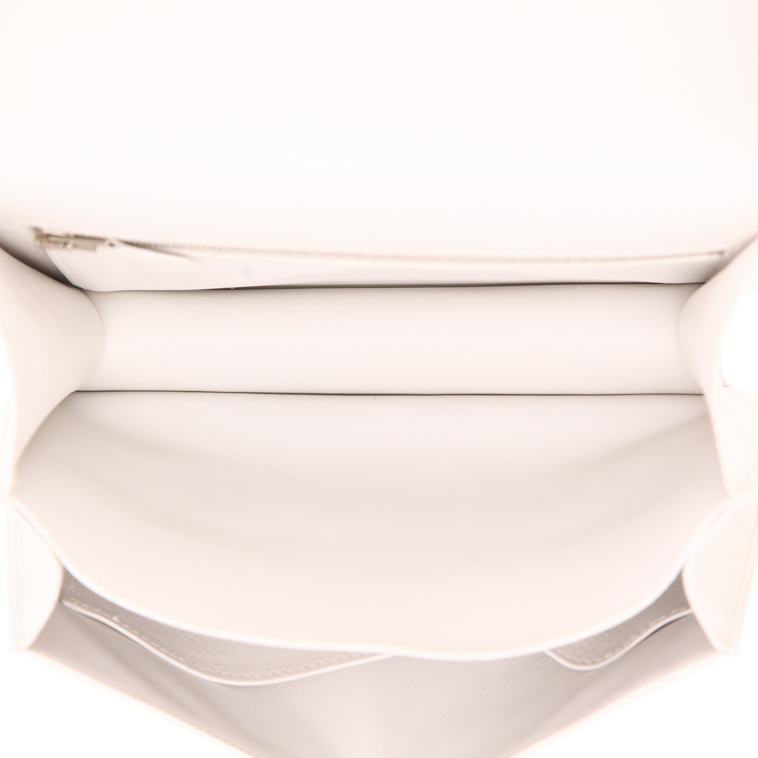 Hermès Constance 24 cm handbag in white leather - Detail D3