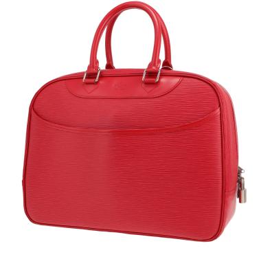 Borsa Louis Vuitton Deauville in pelle Épi rossa