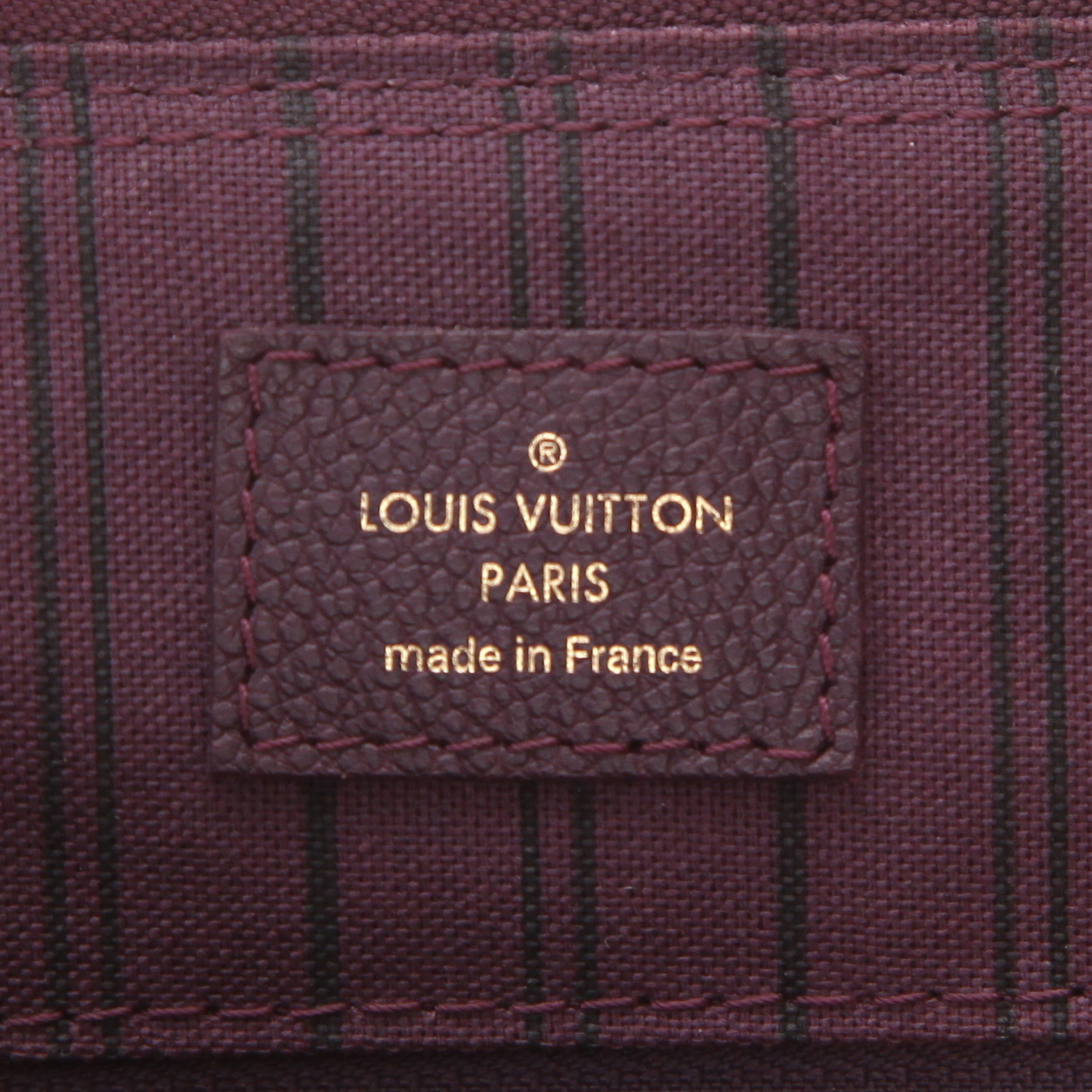 Louis Vuitton Speedy 25 handbag in purple embossed Monogram leather - Detail D2
