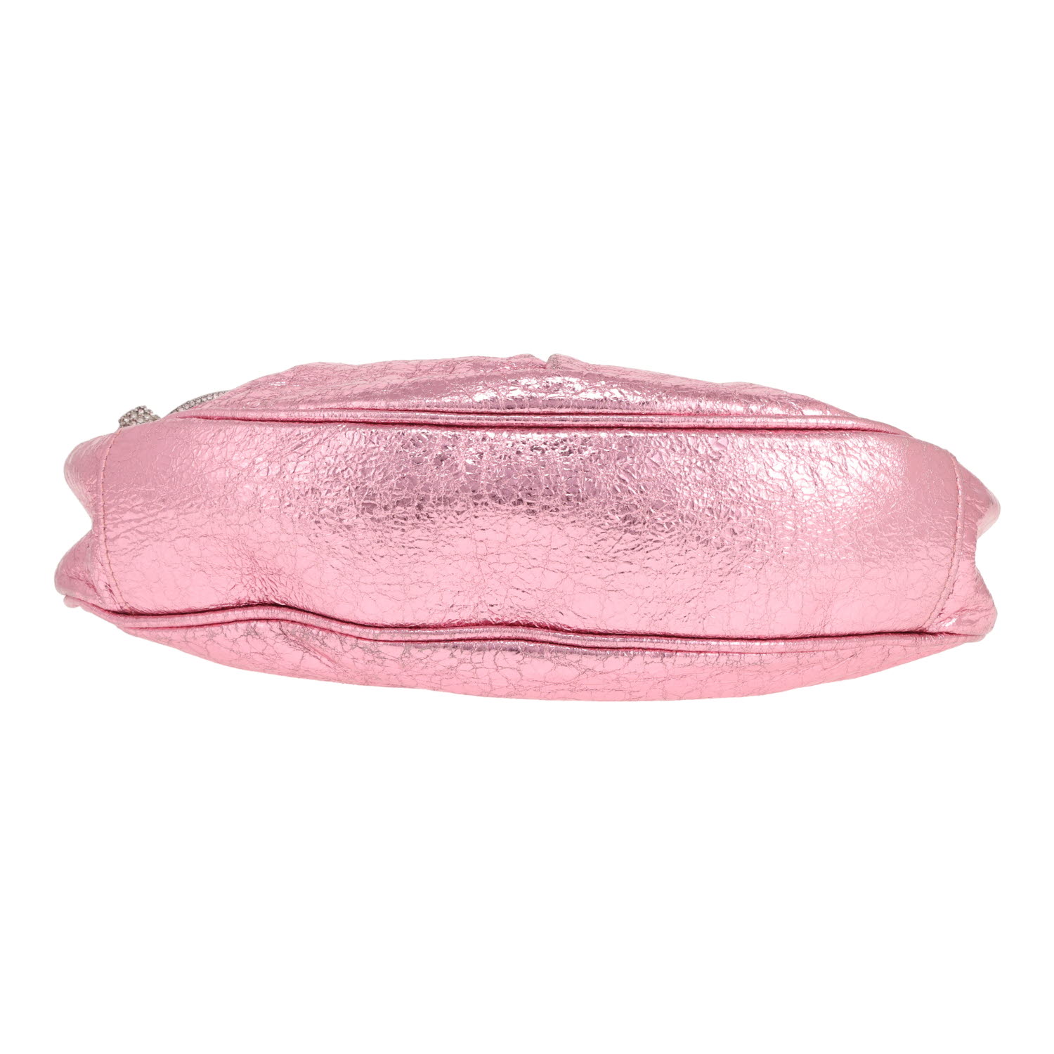 Sac bandoulière Balenciaga  Cagole en cuir irisé rose - Detail D1