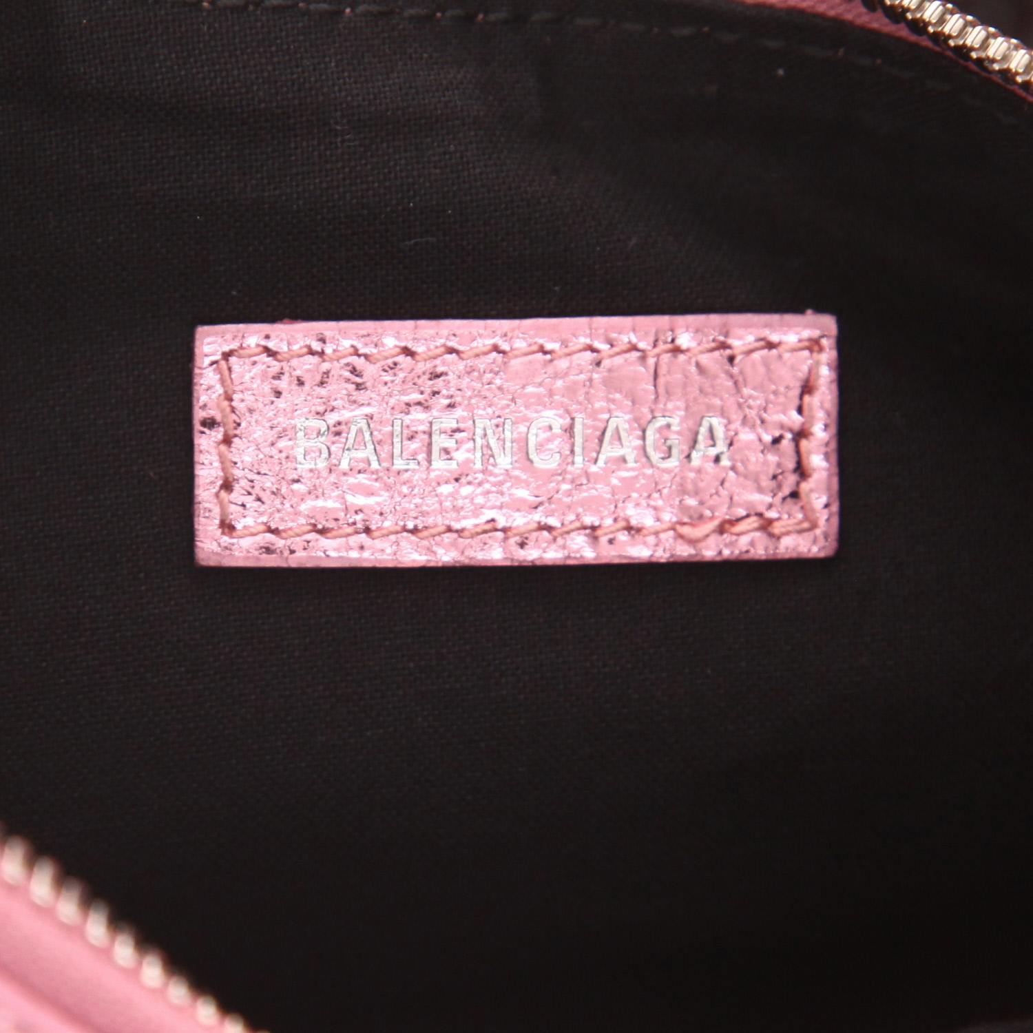 Borsa a tracolla Balenciaga “Cagole” in pelle rosa iridata - Detail D2