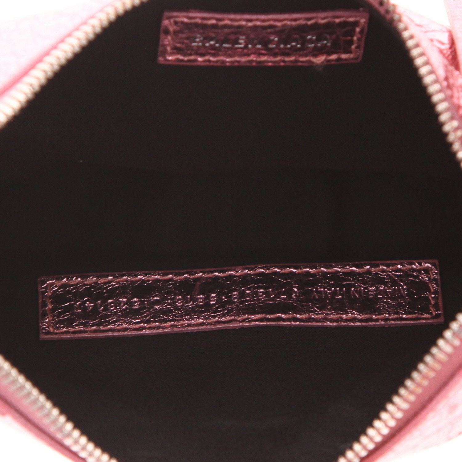 Sac bandoulière Balenciaga  Cagole en cuir irisé rose - Detail D3