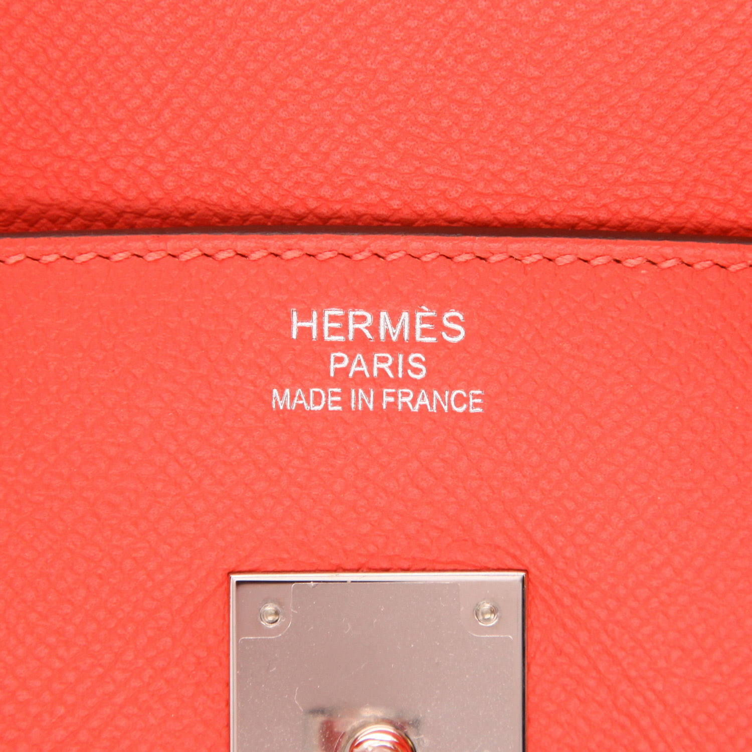 Sac à main Hermès  Birkin 35 cm en cuir epsom rose Jaipur - Detail D2