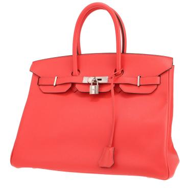 Sac à main Hermès  Birkin 35 cm en cuir epsom rose Jaipur