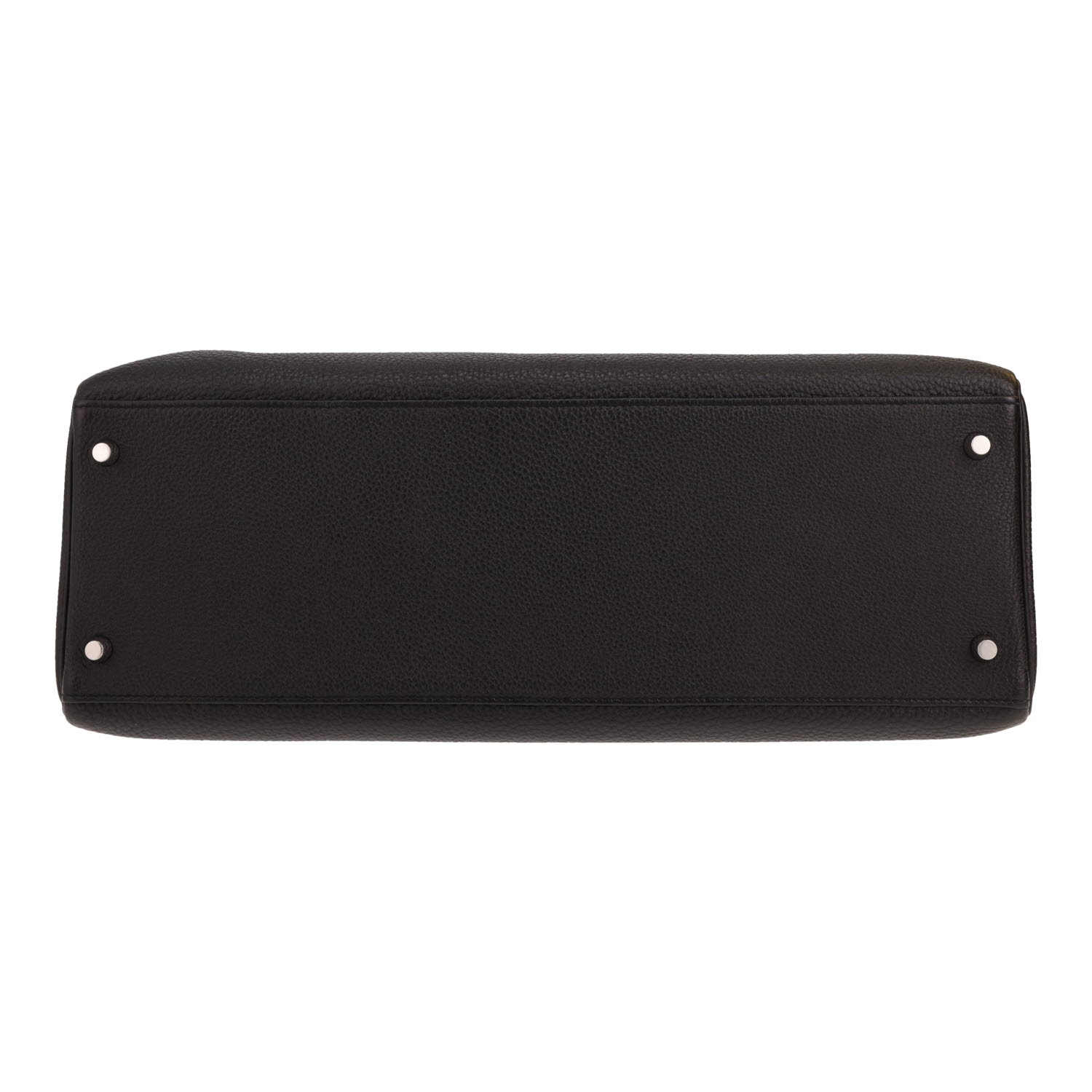 Hermès Kelly 40 cm handbag in Noir Togo leather - Detail D1