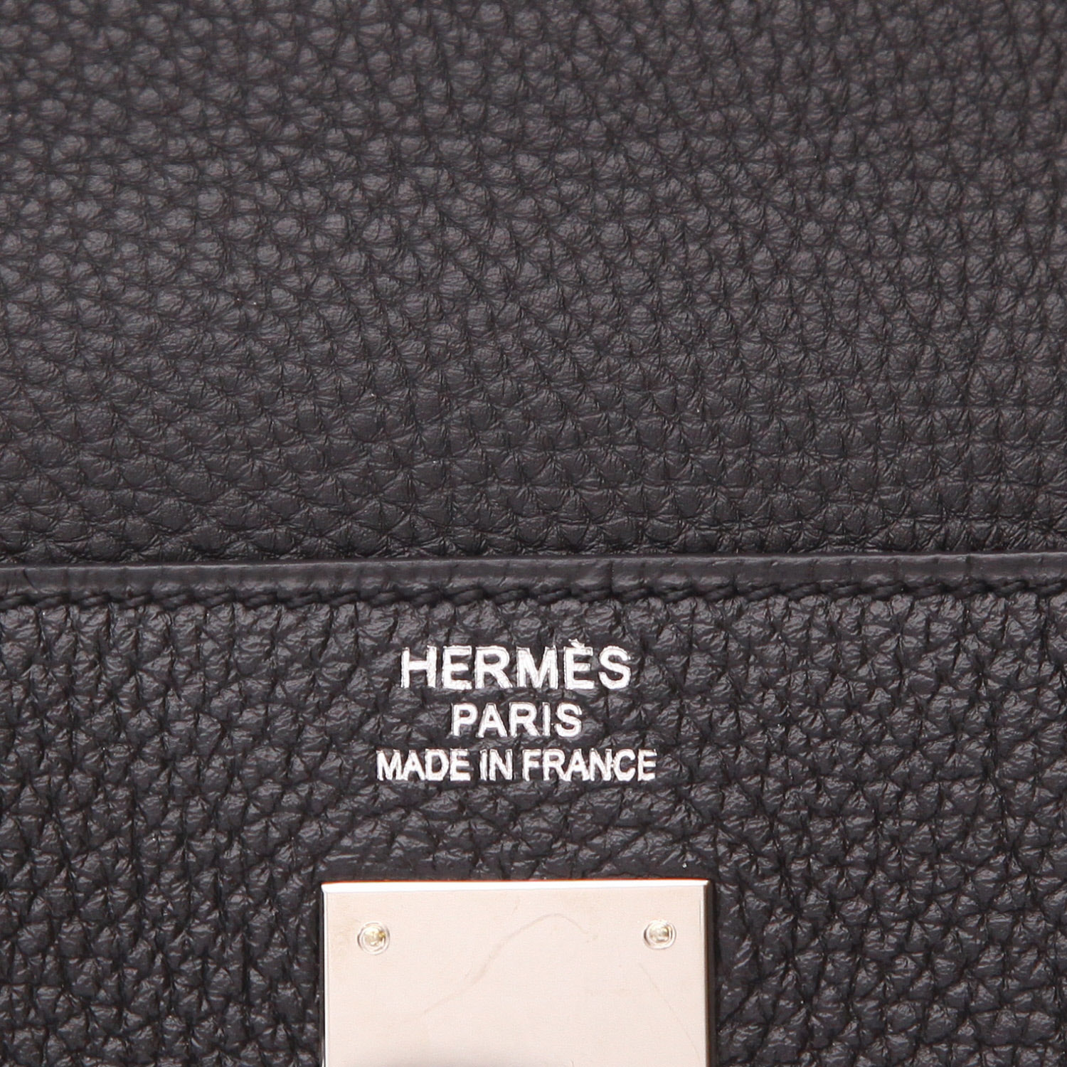 Borsa Hermès Kelly 40 cm in pelle Togo nera - Detail D2