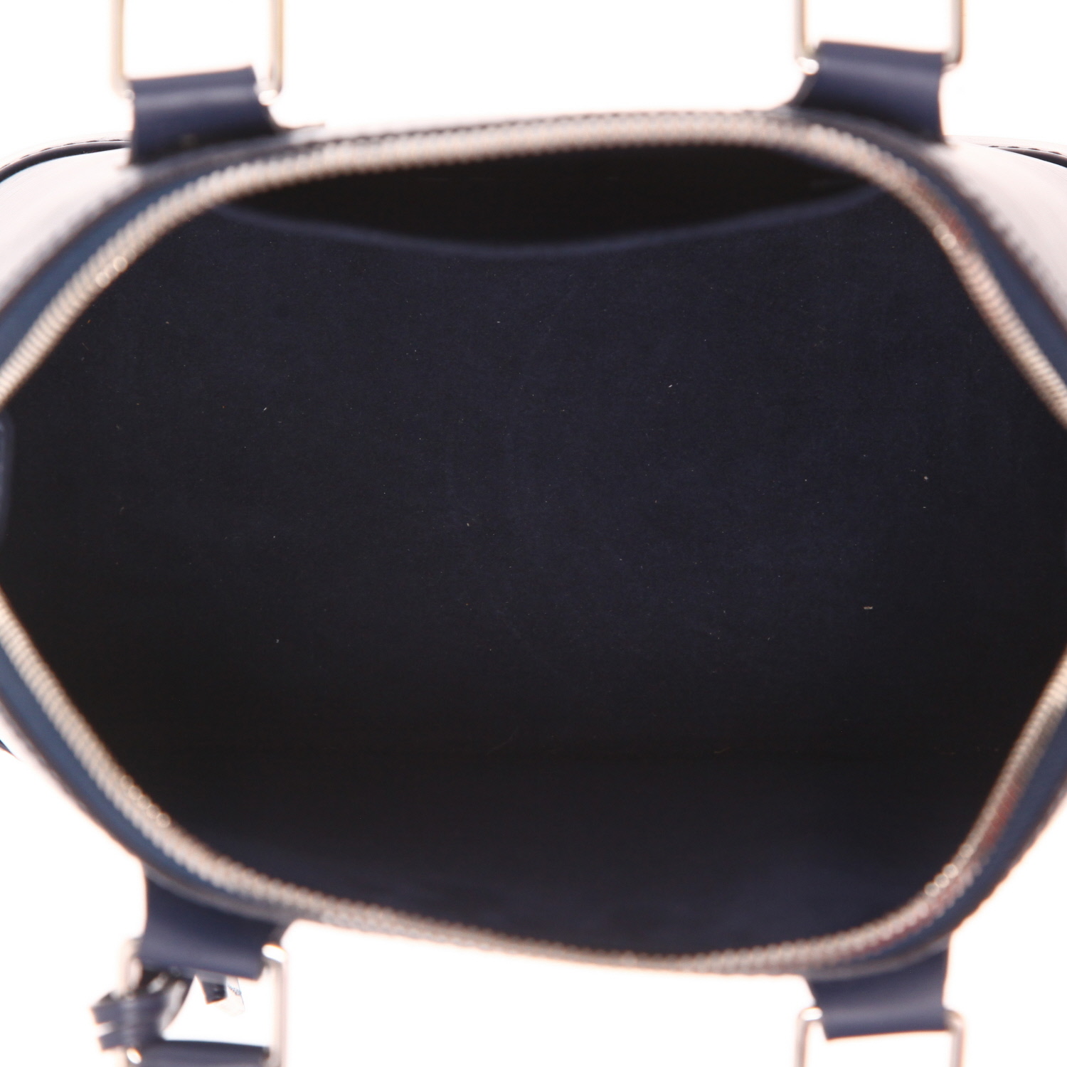 Bolso Louis Vuitton Alma BB de piel Épi azul oscuro - Detail D3