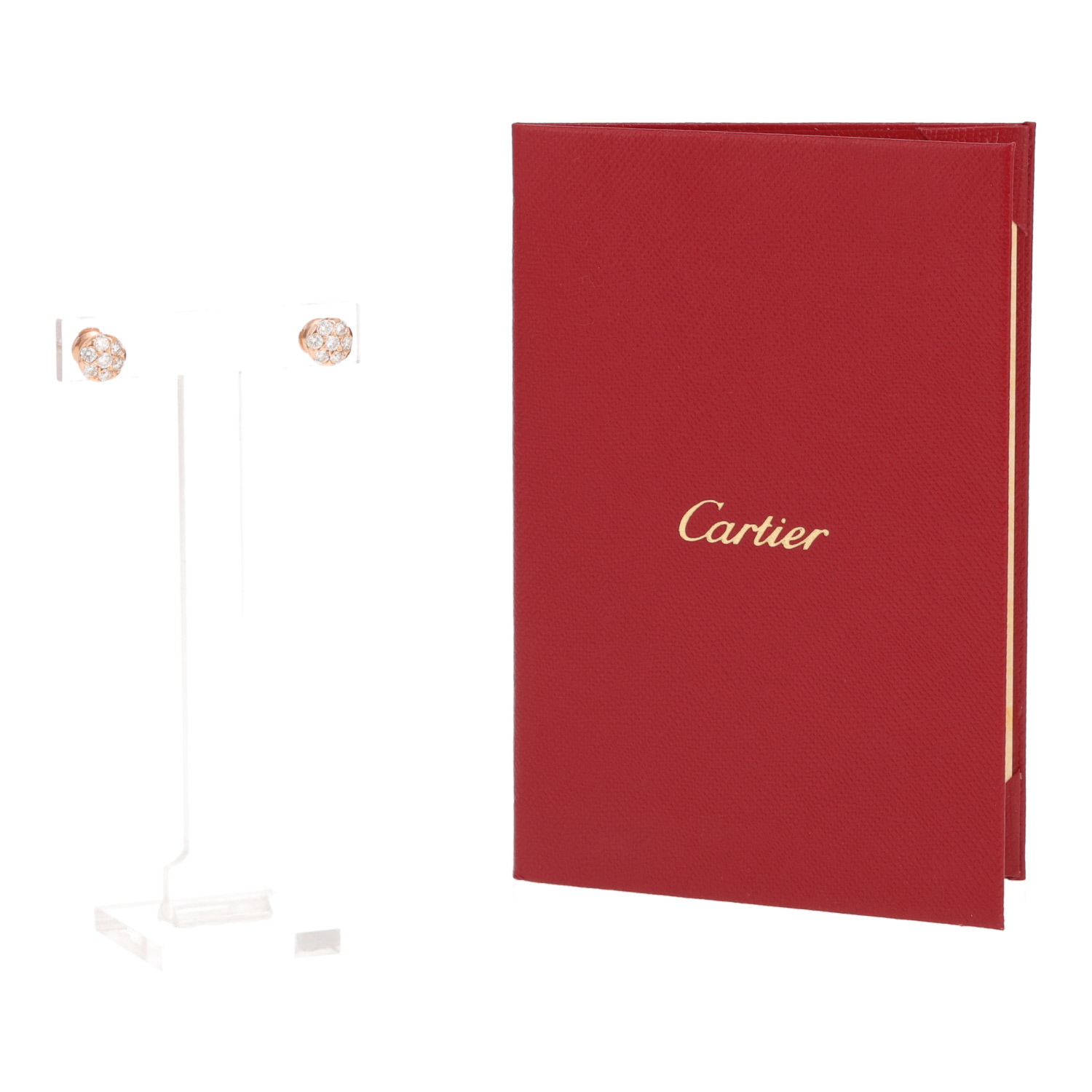 Coppia di fibbie Cartier Etincelle in oro rosa e diamanti - Detail D2