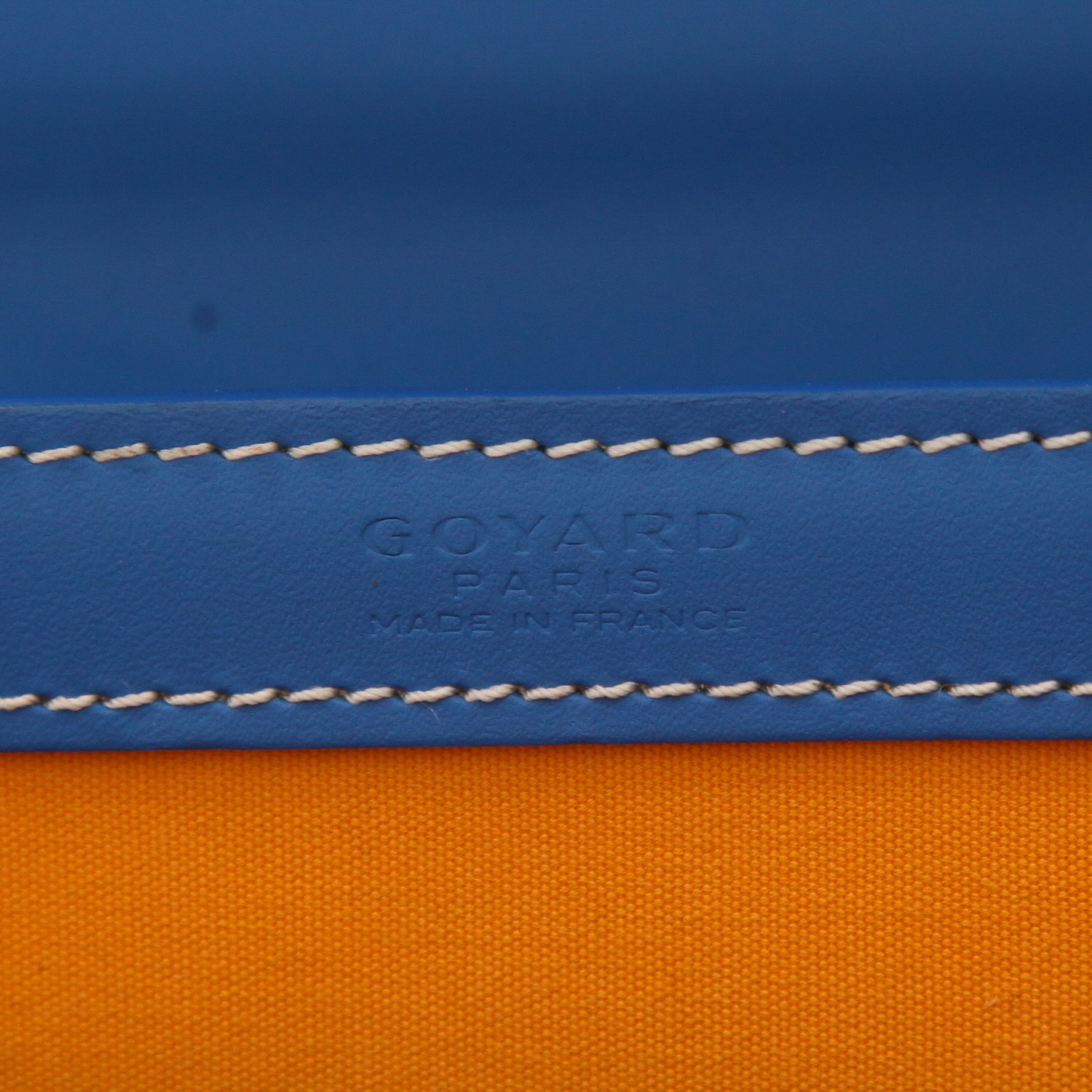 Borsa Goyard “Saigon” in tela Goyardine blu e pelle blu - Detail D2