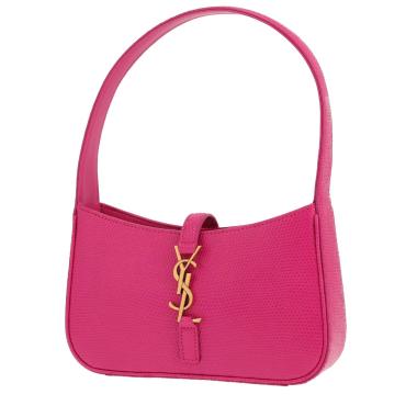 Saint Laurent ‘5 à 7’ handbag in pink lizard skin