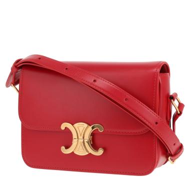 Bolso bandolera Celine «Triomphe Teen» de piel roja