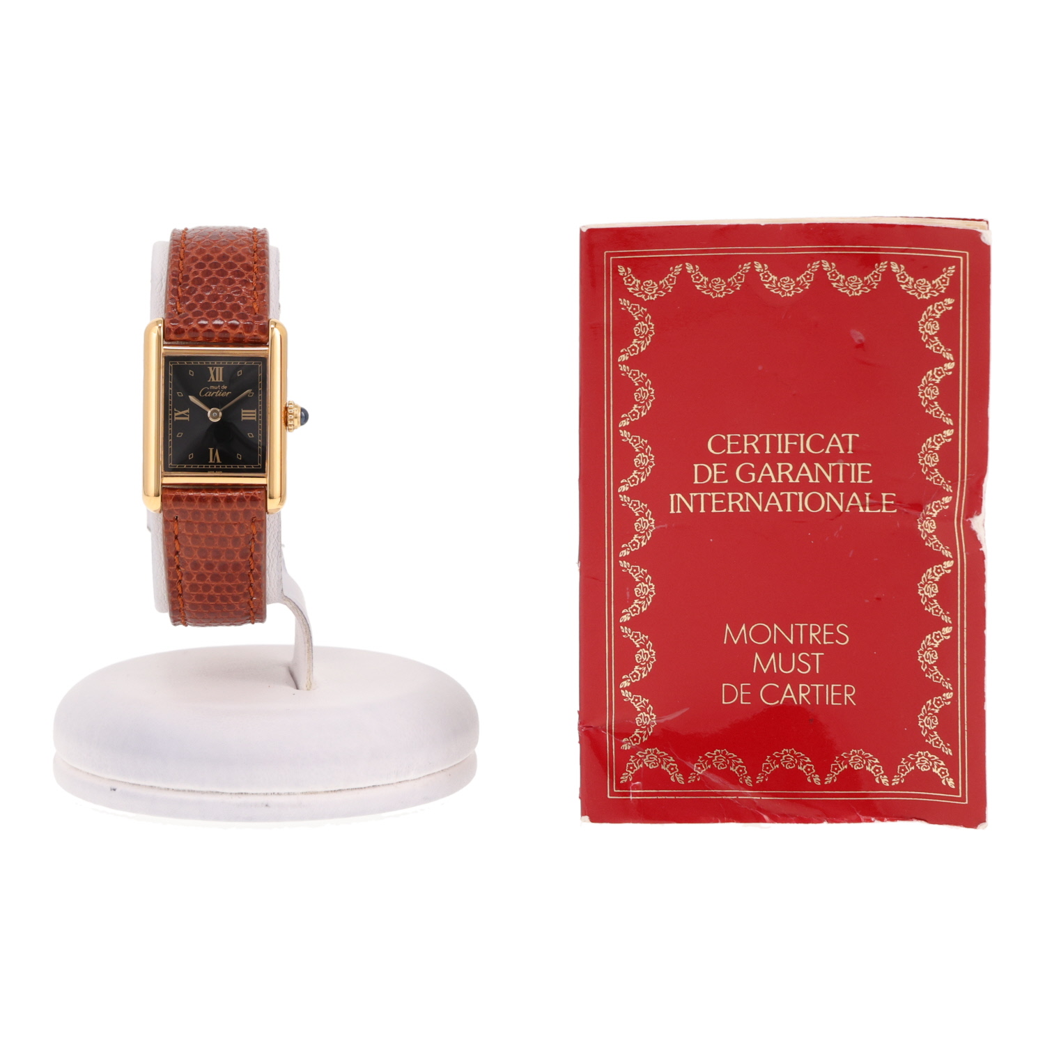 Montre Cartier Tank Must en vermeil Ref: Cartier - 5057001  Vers 1993 - Detail D2