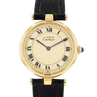 Cartier Must Vendôme watch, large model, in vermeil. Ref: Cartier - 17. Circa 1990