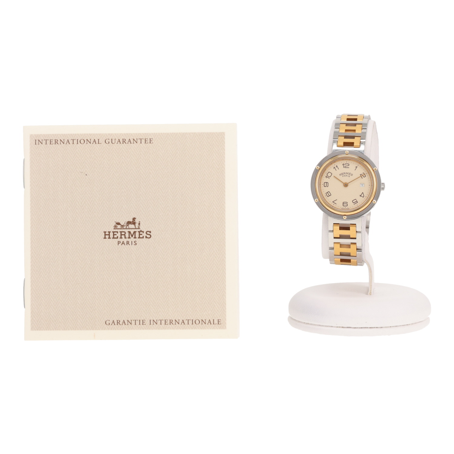 Hermès Clipper watch in gold and steel, Ref: Hermès - CL4.220, circa 2000