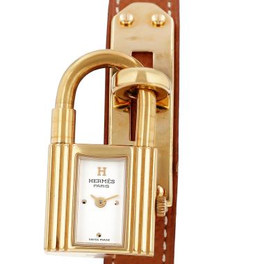 Hermès Kelly watch, gold-plated, circa 1990