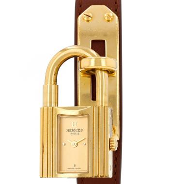 Orologio Hermès Kelly placcato in oro, intorno al 1990