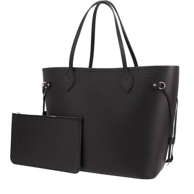 Sac cabas Louis Vuitton  Neverfull en cuir épi noir