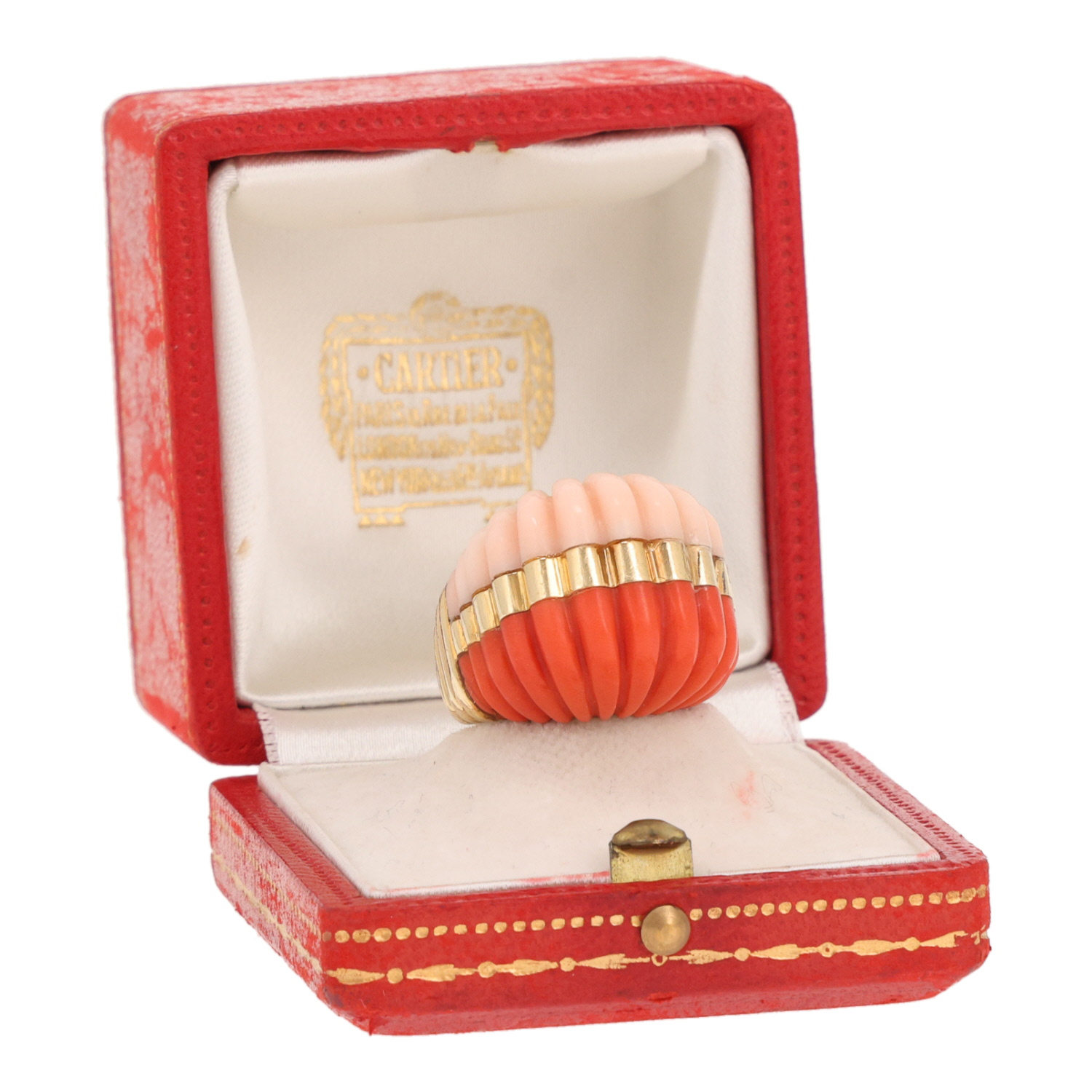Anello Cartier degli anni '70 in oro giallo e Corail - Detail D2