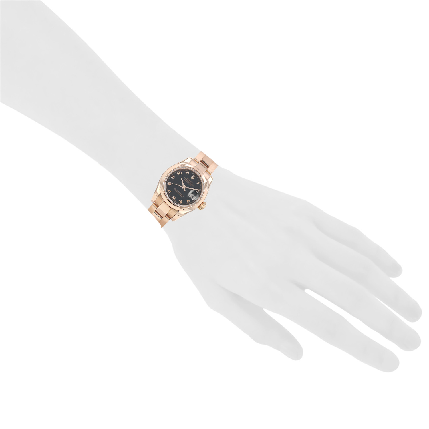 Rolex Datejust Lady watch in rose gold, Ref: Rolex - 179165, circa 2002 - Detail D1
