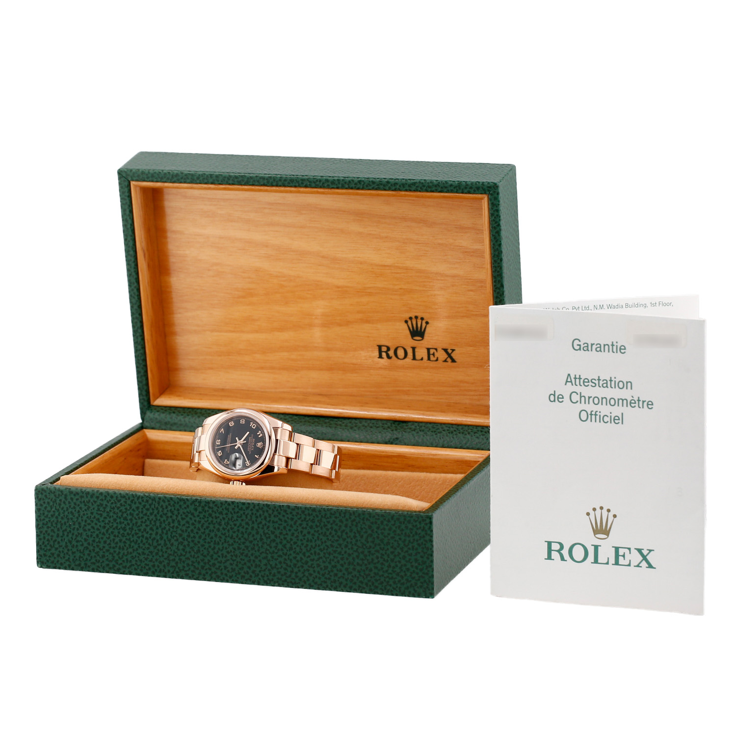 Rolex Datejust Lady watch in rose gold, Ref: Rolex - 179165, circa 2002